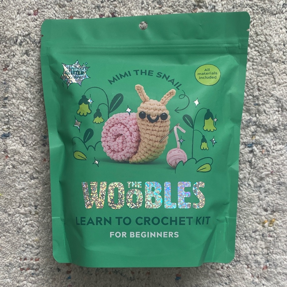Woobles Mimi the Snail Crochet Kit brand new unopened